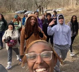 Danait Issac leading a Blackness and the Great Outdoors hiking trip (Submitted photo)
