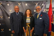 Vanderbilt University and Metro Nashville Public Schools announce a new partnership to boost college admissions from Nashville schools at a May 1 news conference. (Harrison McClary / Vanderbilt University)