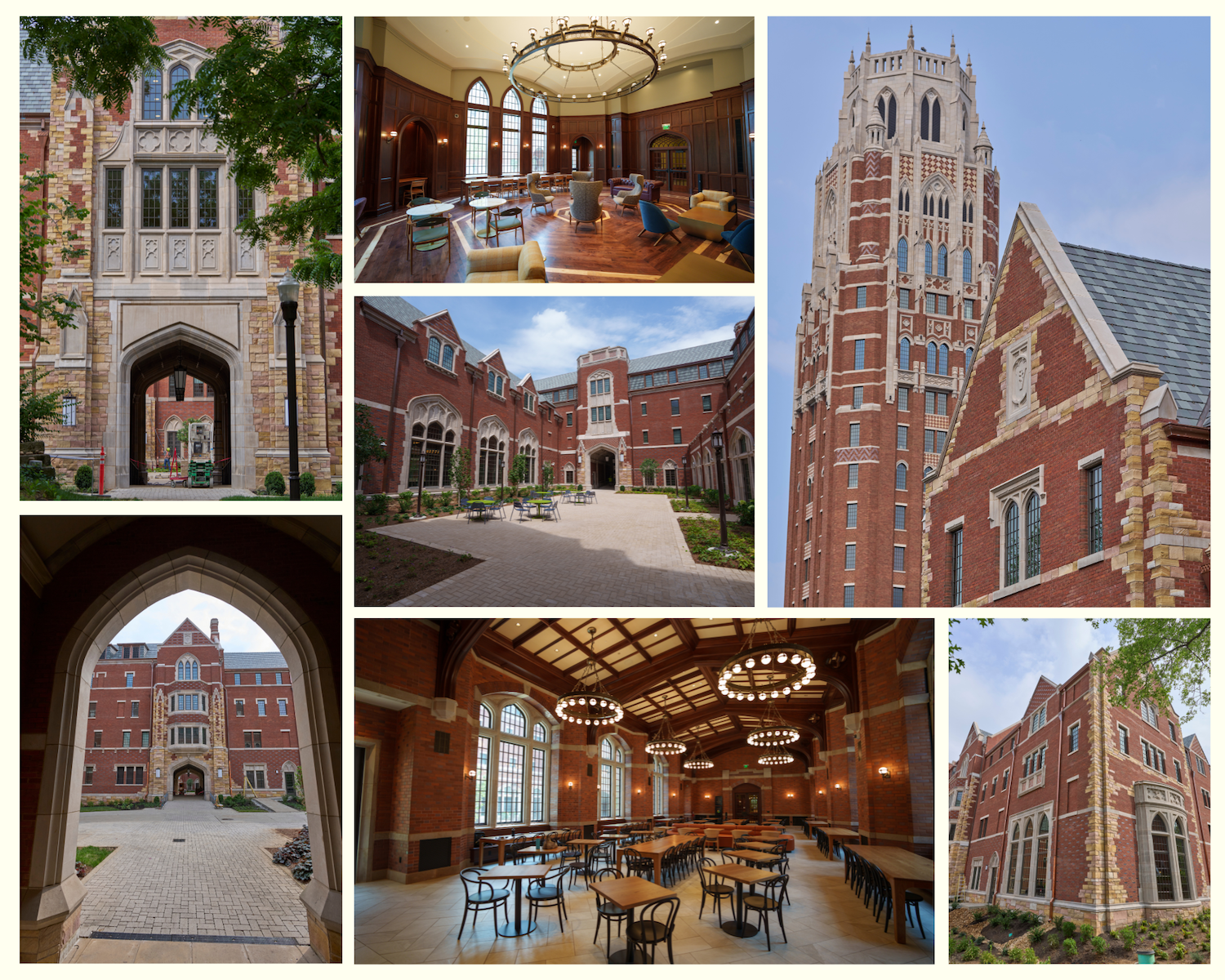 Collage of images of Carmichael College