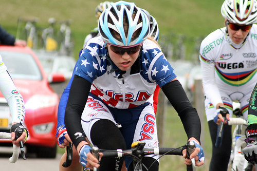 Sinead Miller at the 2010 World Cup Ronde van Drenthe. (Photo courtesy of Bart Hazen)