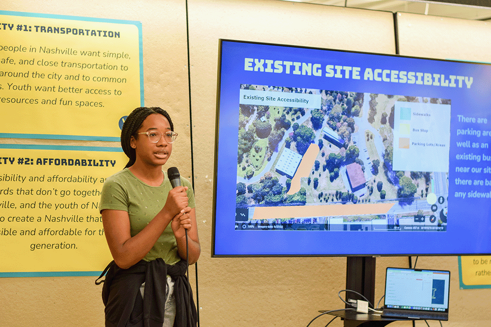 Nashville Youth Design Team student exhibition day 2023