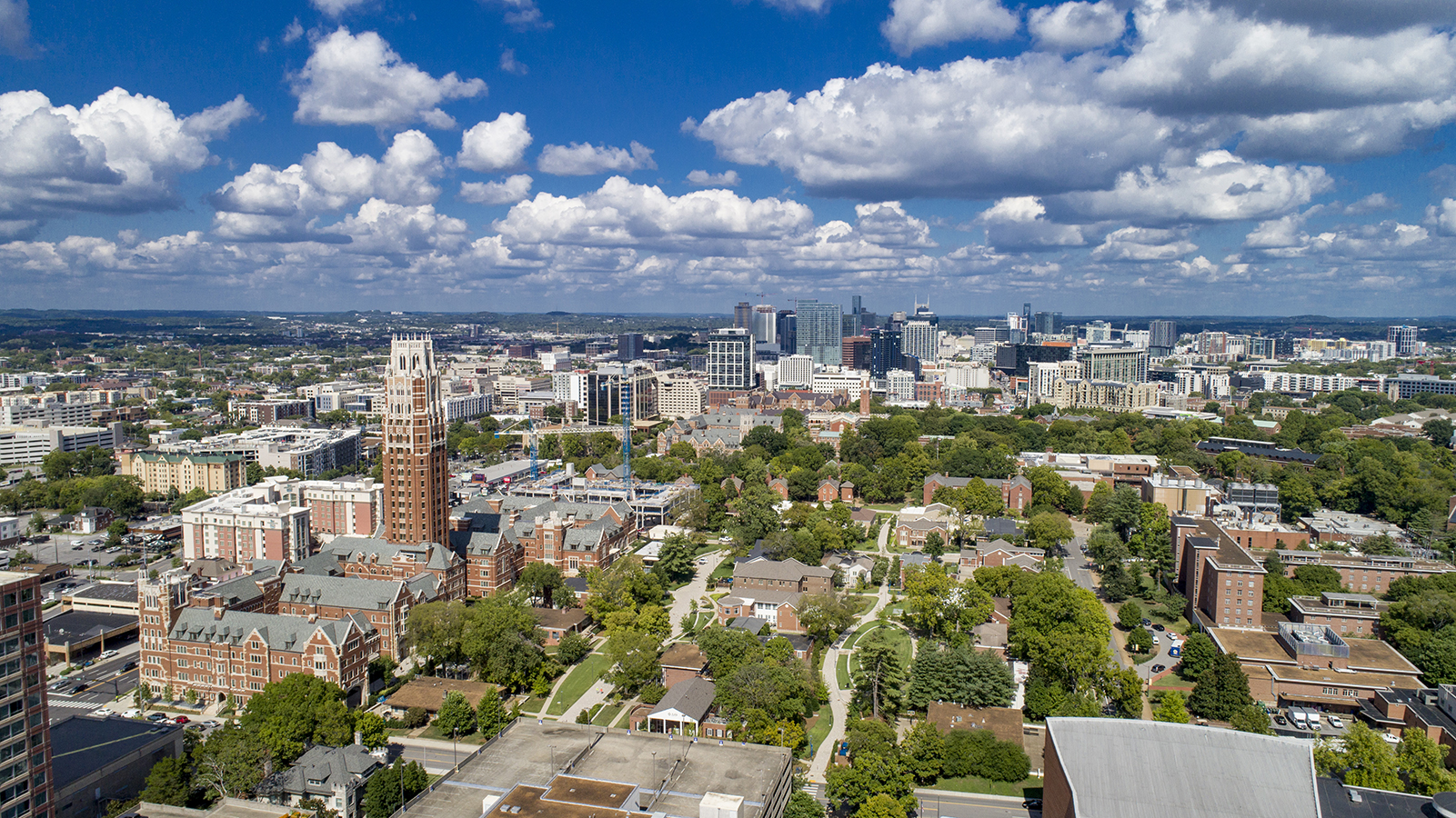 Aerial view of Vanderbilt campus