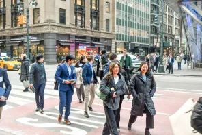 Vanderbilt students on the Spring 2025 NYC Finance Trek. (Vanderbilt University Career Center)