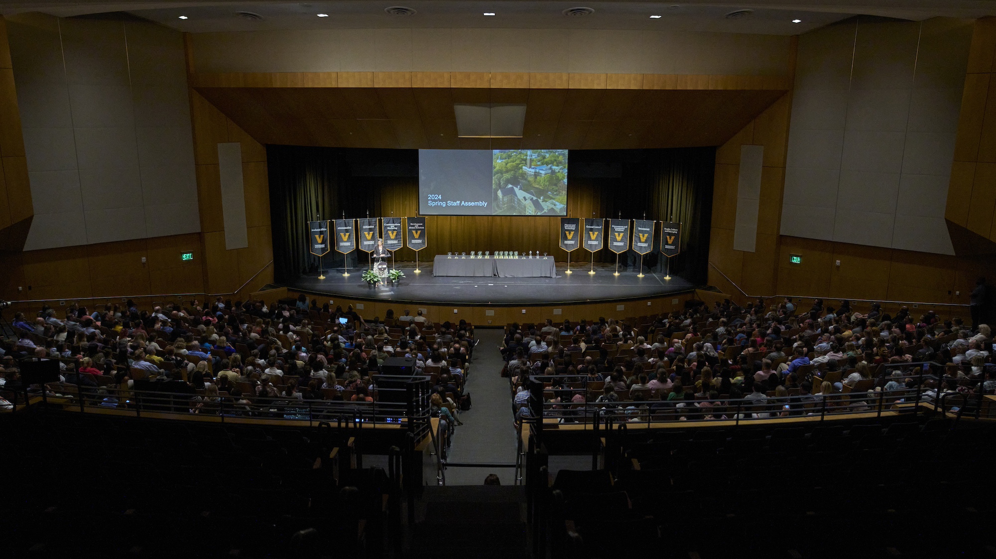 Vanderbilt University staff attend the 2024 Spring Staff Assembly.