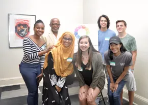 Somto Dimobi Okoye and fellow student organizers at the Embracing Identities Summit held at Vanderbilt (Submitted photo)