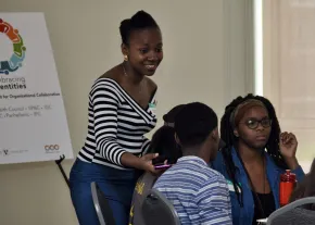 Somto Dimobi Okoye helped organize and run the Embracing Identities Summit while a student. (Submitted photo)