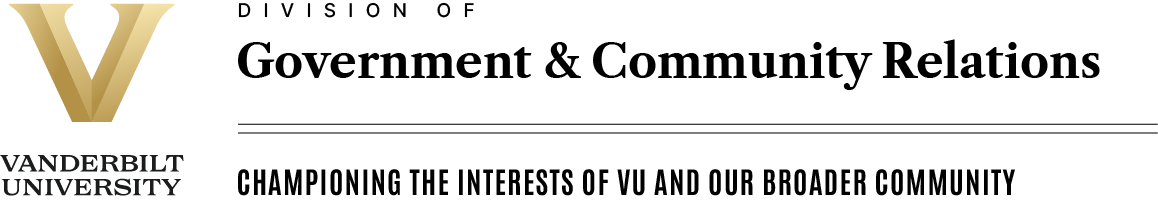 Vanderbilt University Division of Government and Community Relations, Championing the interests of VU and our broader community