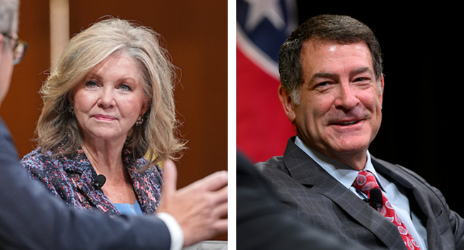 U.S. Sen. Marsha Blackburn and U.S. Rep. Mark Green at Vanderbilt Summit on Modern Conflict and Emerging Threats event