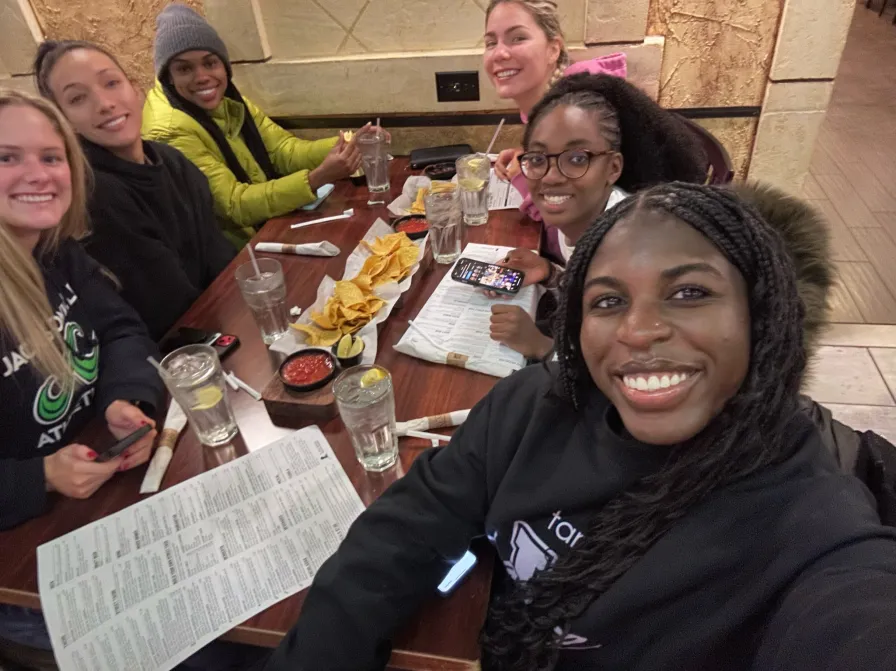 Vanderbilt track and field teammates hanging out (Submitted photo)