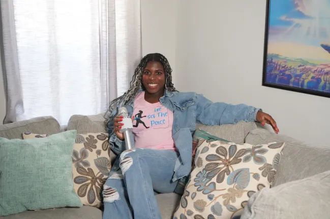 Haley Bishop preparing for her "Just Because" podcast open conversations about issues related to mental health (Submitted photo)