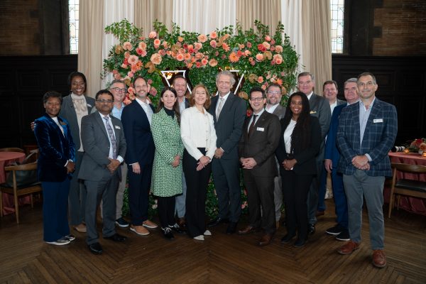 Featured in photo (from left to right): Sydney Savion, Candice Storey Lee, Krishnendu Roy, John Lutz, Alex Sevilla, Tiffiny Tung, G.L. Black, Cybele Raver, Daniel Diermeier, Darren Reisberg, Steve Ertel, Kosha Tucker, Nathan Green, Brett Sweet, Doug Christiansen, Eric Kopstain (Barry Williams/Vanderbilt University)