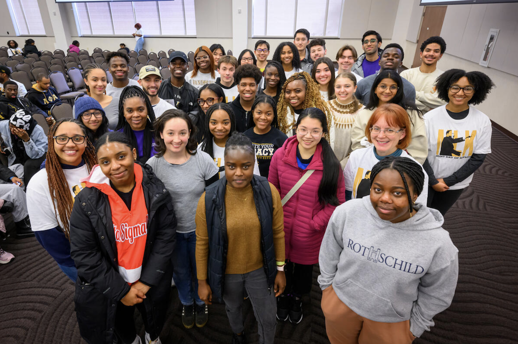 Vanderbilt students participate in MLK Day of Service at Meharry Medical College. 