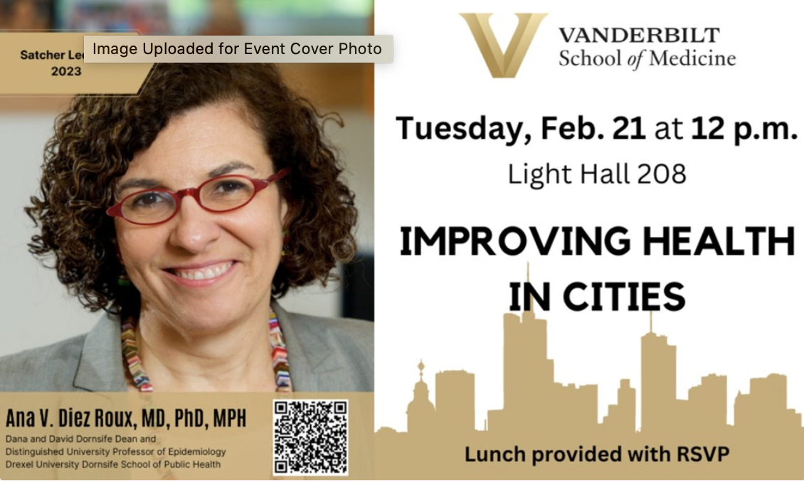 2023 MPH Satcher Lecture: Ana Diez Roux