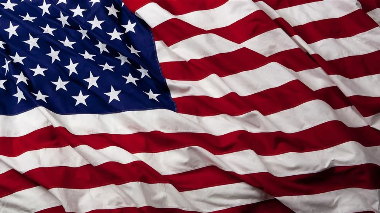 Stock image of the American flag
