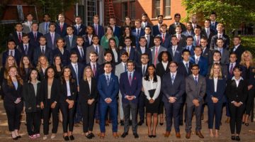 Pictured: Vanderbilt MS Finance Class of 2023 gathers for group photo