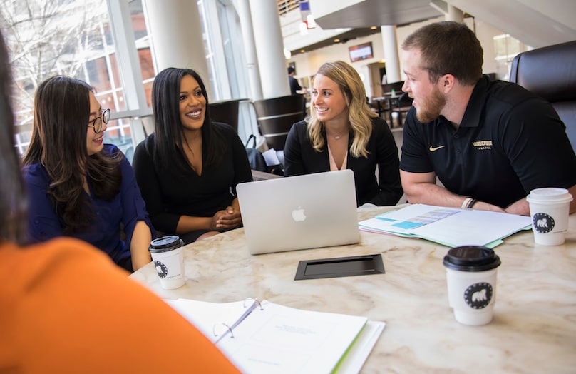 Vanderbilt MMark students work together on assignments