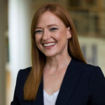 This photo shows Suzanne Feinstein, Director of Master of Marketing program, on campus