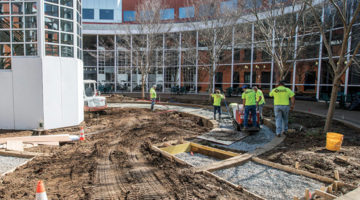 Owen courtyard gets spruced up