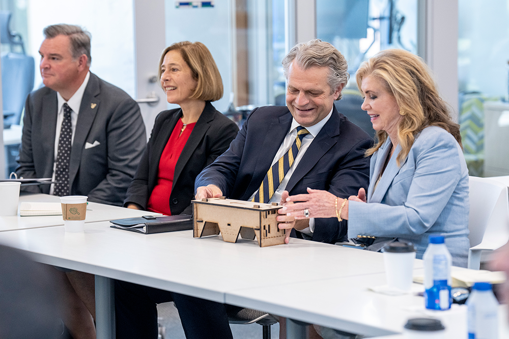 U.S. Senator Marsha Blackburn (R-TN) (right) getting an inside look into the Pathfinder program partnership at Vanderbilt