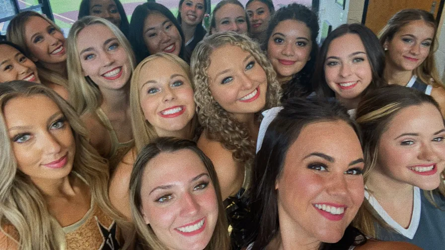 Cambri said this cheerleading squad was her team, family, and community all-in-one for the first half of her college experience. (Submitted photo)