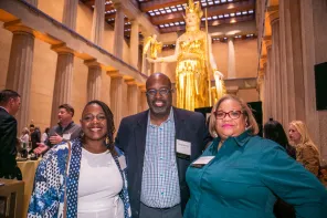 Vanderbilt celebrated its alumni and parent volunteers at a special Volunteer Leadership Weekend dinner held under the watchful eye of Athena Parthenos, the monumental sculpture by alumnus Alan LeQuire, BA’78, inside the Parthenon.