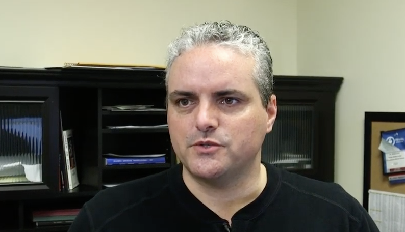 Professor Tucker Biddlecombe at the Blair School of Music