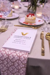 Students and faculty honored at the 2025 Graduate School Honors Banquet in the Student Life Center. (Vanderbilt University)