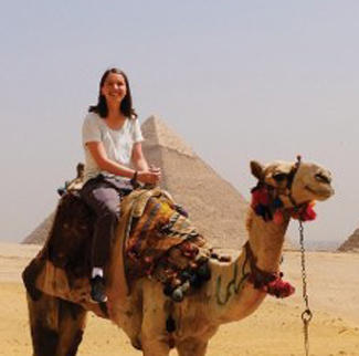 Class of 2017 graduate Taylor Demonbreun in Cairo, Egypt.
