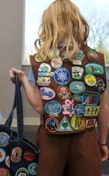 girlscouts-patches Girl Scout with patches