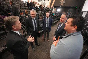 Press Conference Announcing bid to host the 2030 Special Olympics TN USA Games. Photo: Harrison McClary/Vanderbilt University