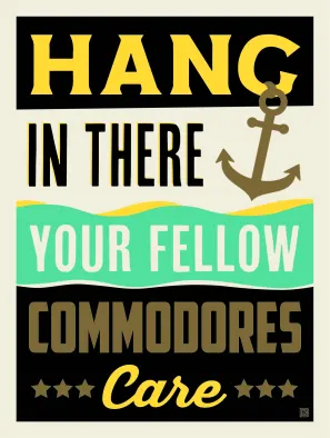 These are part of a series of posters created as part of the #AnchorDownMaskUp campaign.