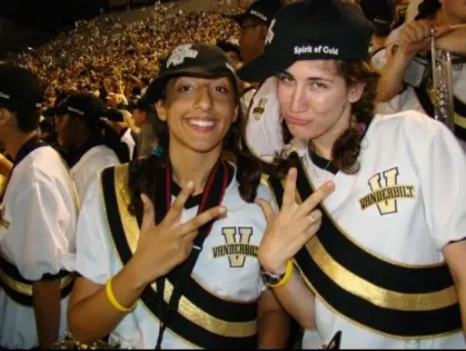 Brittany Chase spent four years as a student member of the Vanderbilt Spirit of Gold Marching Band. (Submitted photo)