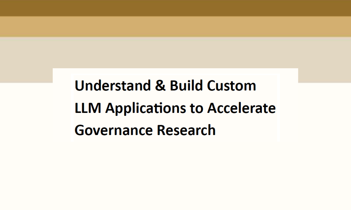 How Can AI Accelerate Governance Research?