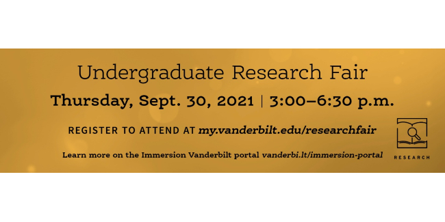 Undergraduate Research Fair Sept. 30