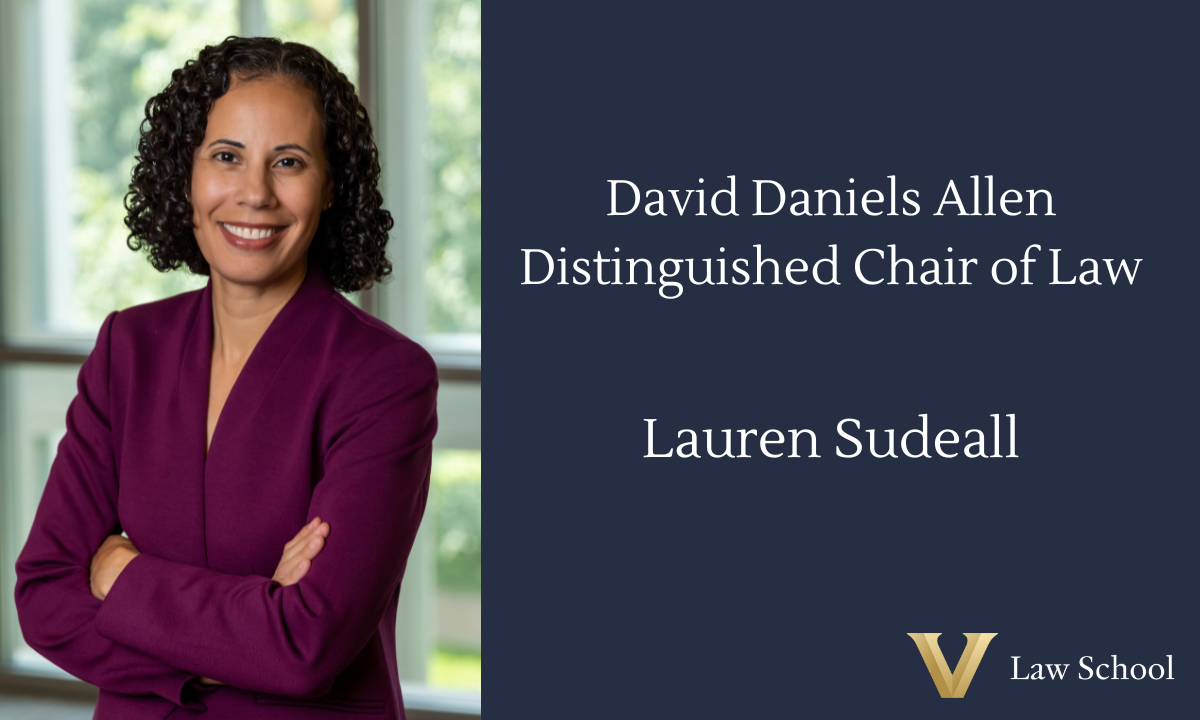 Lauren Sudeall Appointed to David Daniels Allen Distinguished Chair of Law