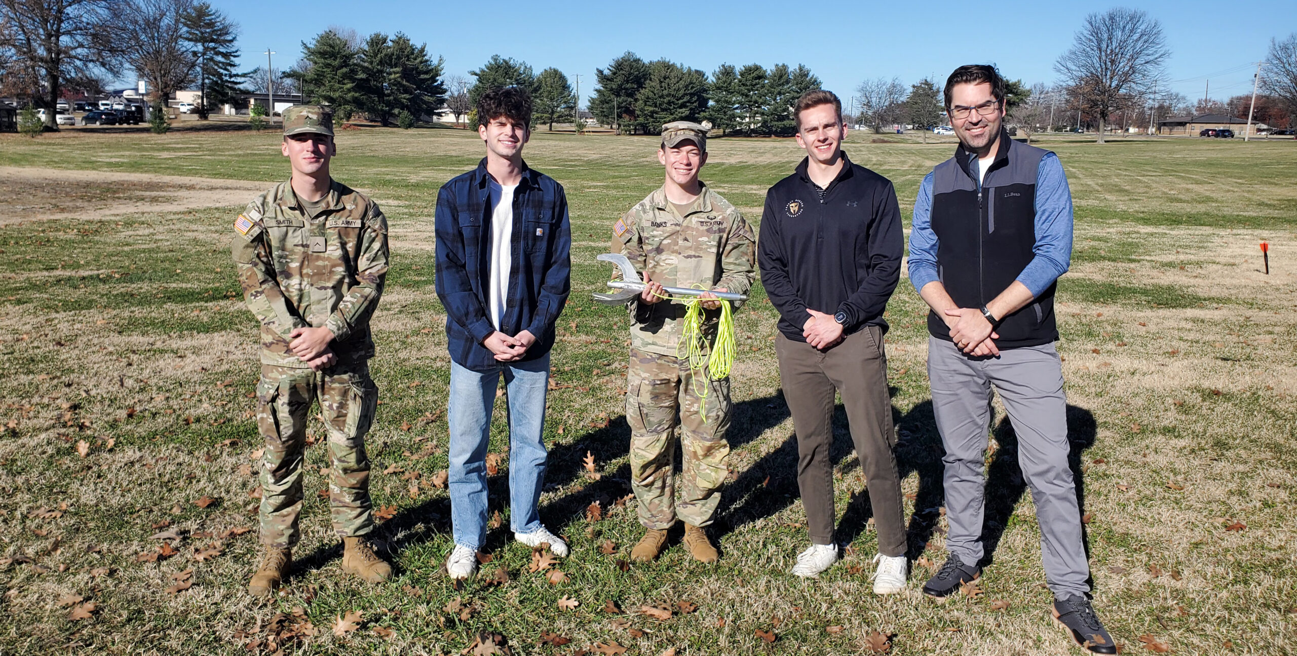 At Fort Campbell to test the prototype