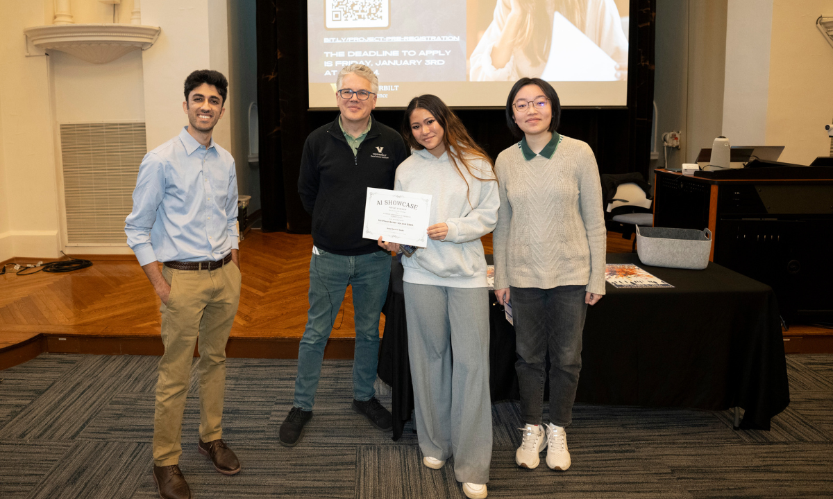 Private Climate Governance Lab earns First Runner Up in Vanderbilt Data Science Institute’s Fall 2024 AI Showcase