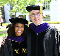 Monique Hannam '15 with Professor Daniel Sharfstein