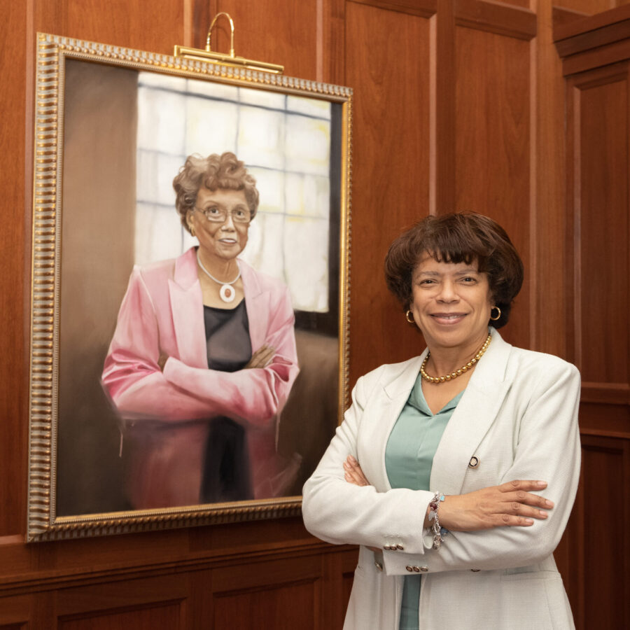 Person posing with a Trailblazer portrait