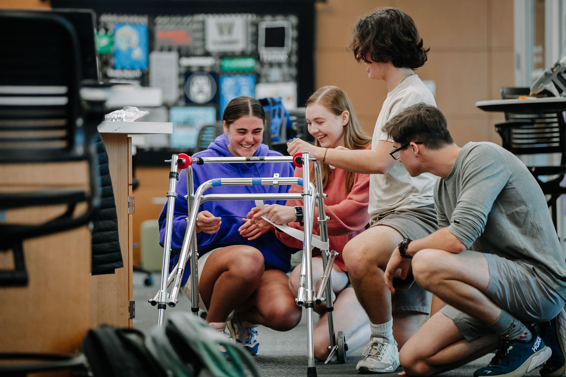 Working on adaptive fashion piece