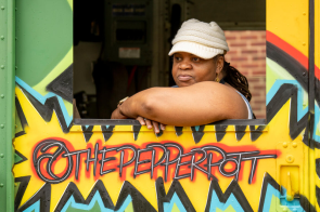 Faculty, staff and students enjoy a festive Juneteenth Celebration of Freedom around Rand Hall. Food trucks, exhibits, rhythmic sounds of Nature’s Drummers and games were enjoyed by all attendees.