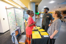 Faculty, staff and students enjoy a festive Juneteenth Celebration of Freedom around Rand Hall. Food trucks, exhibits, rhythmic sounds of Nature’s Drummers and games were enjoyed by all attendees.