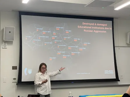 Hanna Terletska presenting at Peabody College