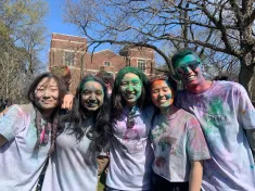 Holi Celebration with friends at Alumni lawn. (Submitted photo)