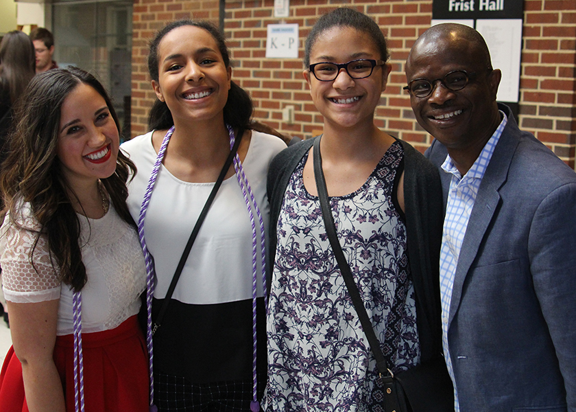 Students during Sigma Theta Tau induction 