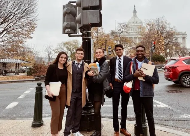 The #HalfTheStory team was in Washington, D.C., educating and lobbying lawmakers to support legislation that would provide protections for minors on the internet. (submitted photo)