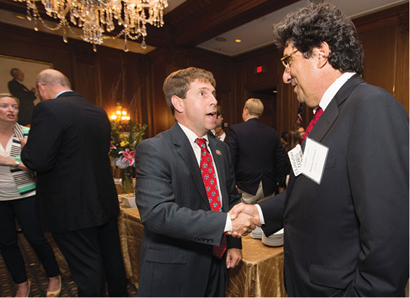 Photo of Chancellor Nicholas S. Zeppos with U.S. Rep. Chuck Fleischmann (R-Tenn.)