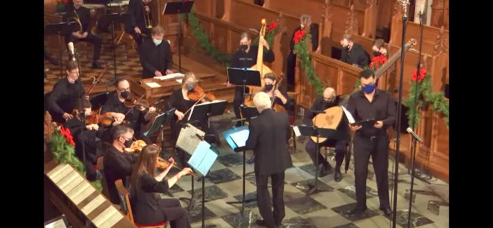 Anighya Crocker, BMus'21, performs as a soloist in Duke Chapel in 2022. (submitted photo)
