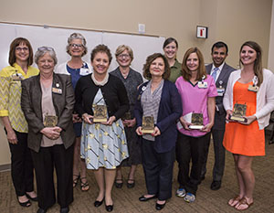 2018 VUSN Faculty and Staff winners with awards