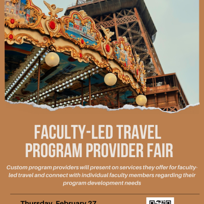 Faculty Led Travel: Custom Program Provider Fair